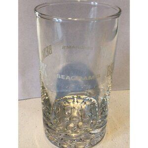 Libbey Seagram Benchmark Whiskey Glasses Hi Ball Rock Etched Logo 80's set of 6
